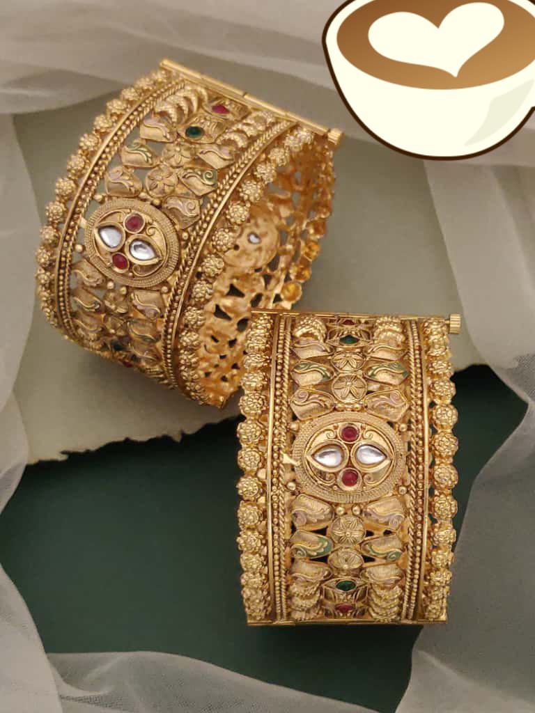 Rajwadi Antique Cuff Bangle