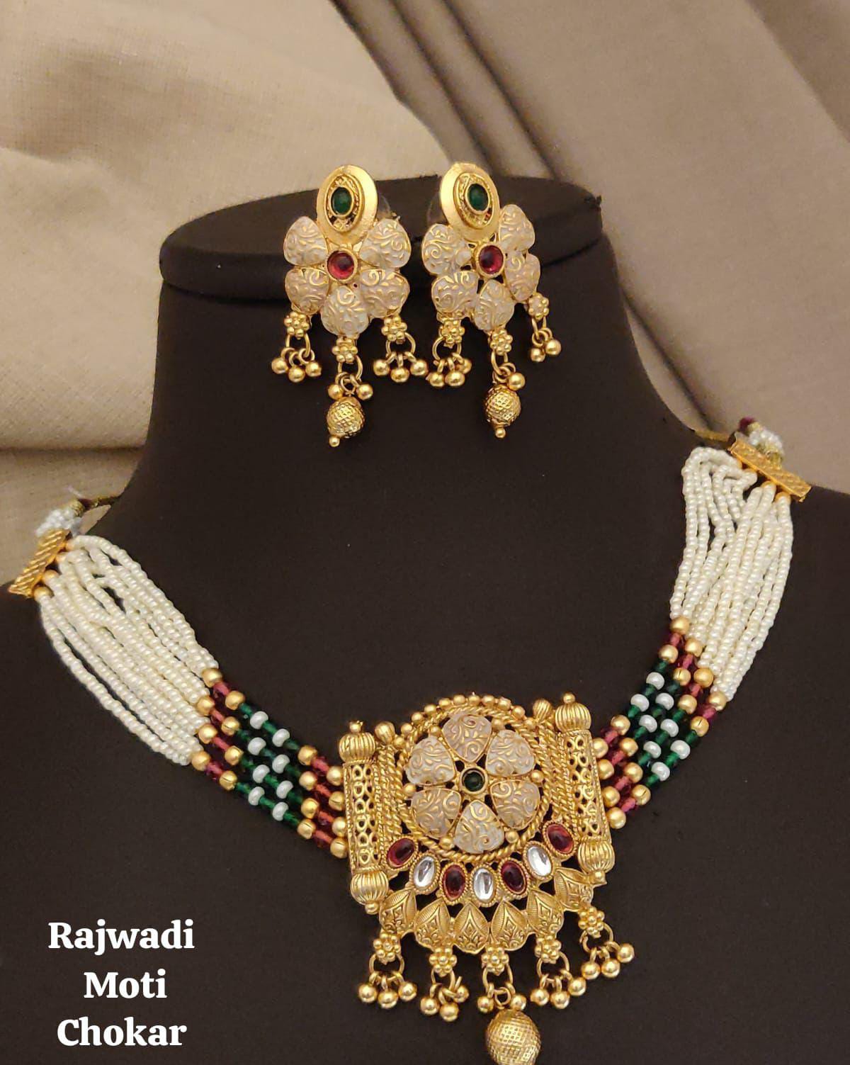 Rajwadi Moti Choker
