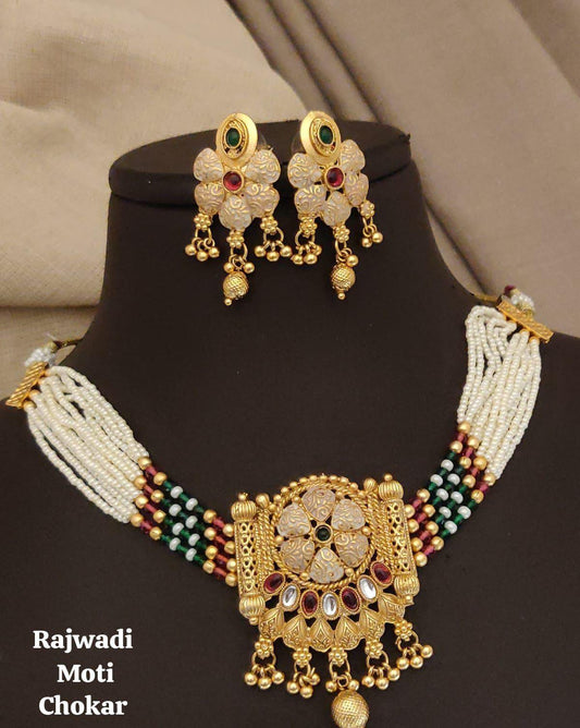 Rajwadi Moti Choker