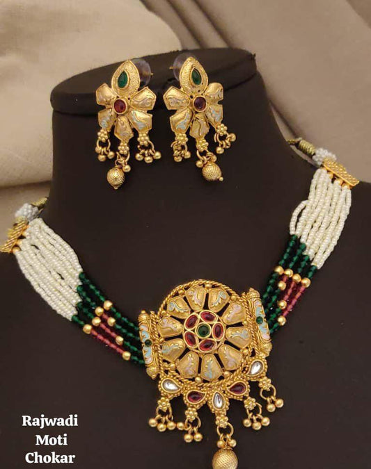 Rajwadi Moti Choker