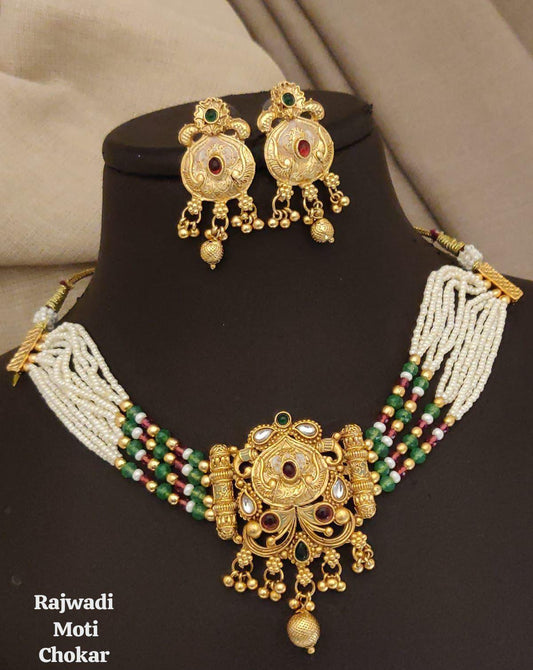 Rajwadi Moti Choker