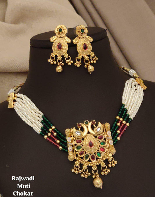 Rajwadi Moti Choker
