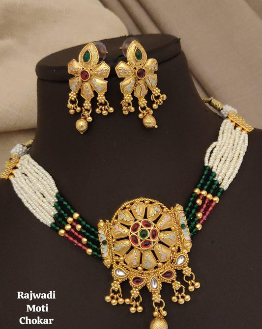 Rajwadi Moti Choker