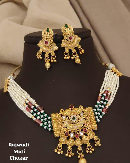 Rajwadi Moti Choker